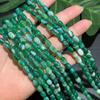 6x8mm Green Agate Rice Beads, Semi-Finished Loose Beads for DIY Necklaces & Bracelets