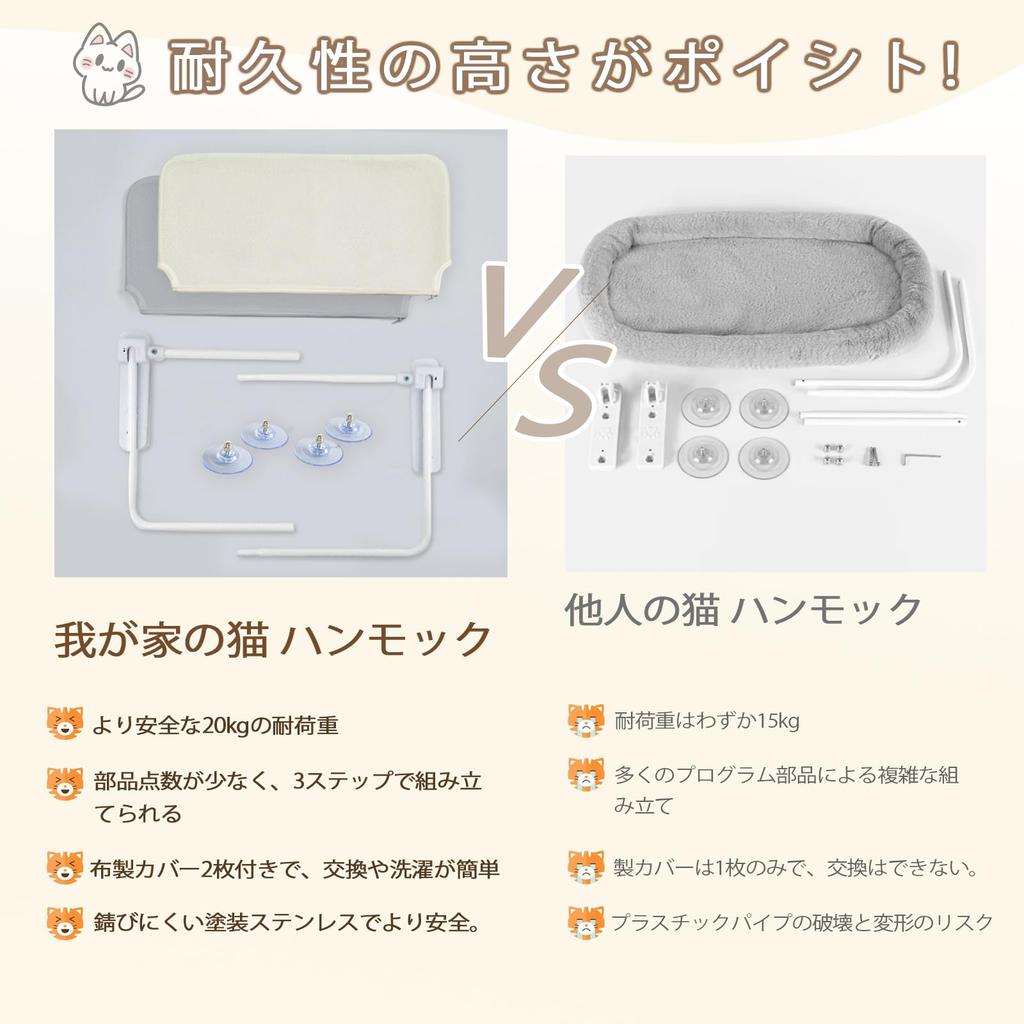 New Cat Window Hammock Cat Hammock Window Cat Window Bed Large Foldable Suction Cup Cat Hammock 2 Pieces Easy To Install and Move Easy To Disassemble