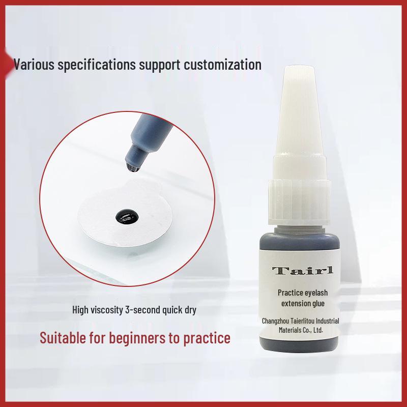 Beginner Eyelash Extension Glue, 10ml Black Adhesive for Student Training