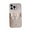 Japanese and Korean Ins Style Drop Glue Transparent Bow Phone Case for IPhone 16 Promax Women's 15 for Apple 17