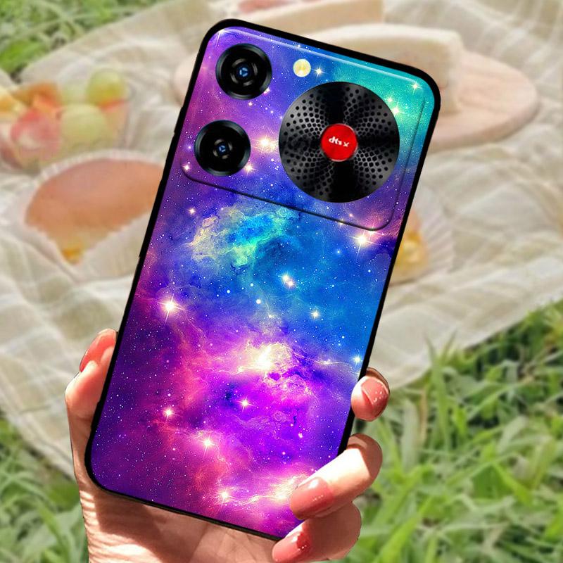 Per ZTE Nubia Custodia Musica Antiurto TPU Silicone Nero Paraurti Cover Per ZTE Nubia Custodie Telefono Musica Carina Cover Posteriore Fundas Capa