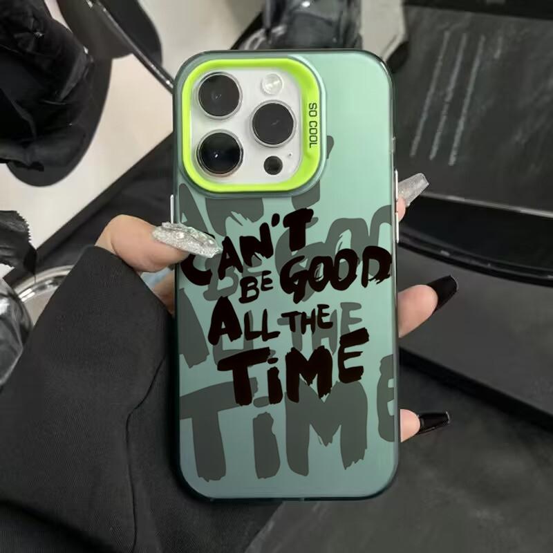 Inspirational Quotes Minimalist Letters Graphic Phone Case For iPhone 16 15 14 13 12 11 Pro Max 16E 7 8 Plus X XS XR SE2 Cover