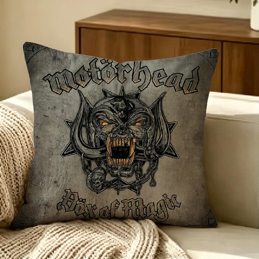 Band Motorhead Cushion Cover Pillow Cover Nordic Minimalist Throw Doublesided Print Cushion Case For Sofa Bedroom Decor
