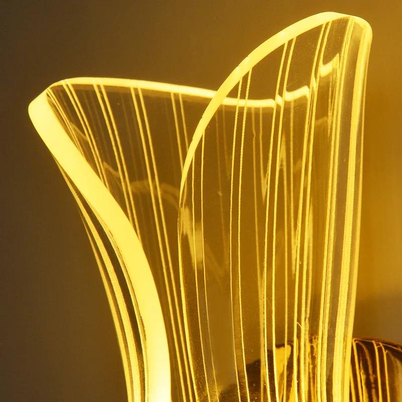 Nordic LED Wall Lamp Interior Lighting Home Bedroom Corridor Interior Living Room Bedside Decoration Luster Wall Sconces Light