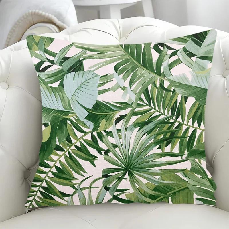 

Декоративные наволочки для подушек Зеленый лист Чехол для подушки для стула x Наволочка Осеннее украшение Подушка-обнимашка Диван Тело 45x45cm
