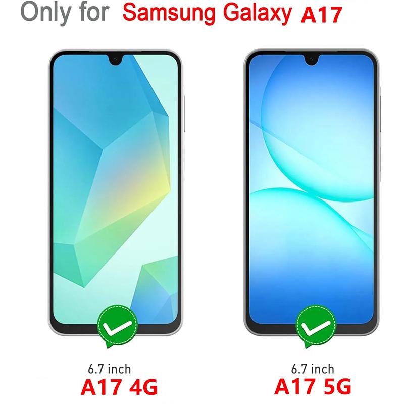 3pcs 9H Tempered Glass For Samsung Galaxy A17 5G Full Coverage Screen Protector For Galaxy A17 4G