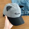 Reverse Wear Sunglasses Pilot Hat Cat Ears Sunshade Hat Unisex Cute Baseball Hat  Summer