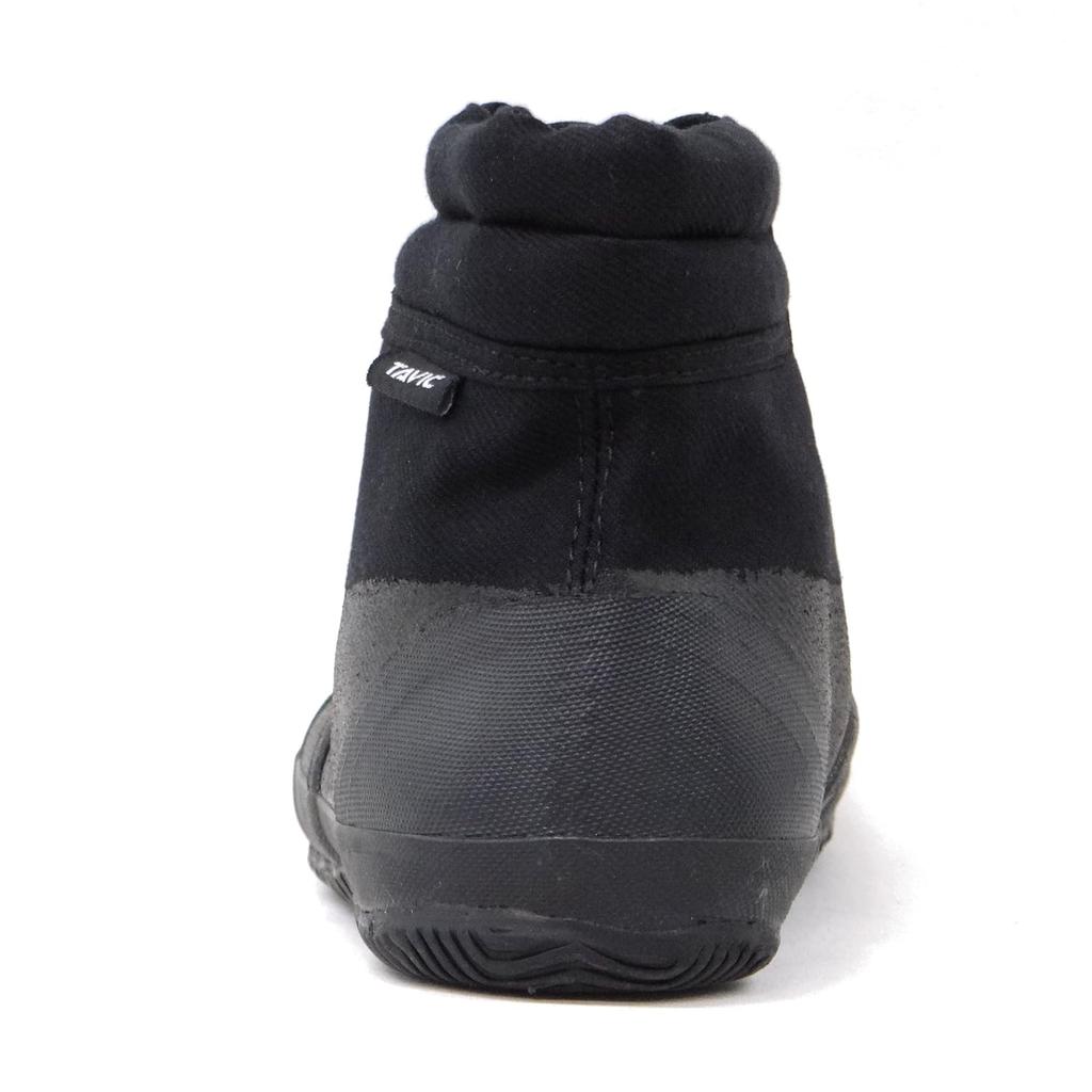 Rikioh Tabic II Coat Water-Repellent Work Boots with Zipper Closure and Two Cushions (Black, Size 28.0 Cm)