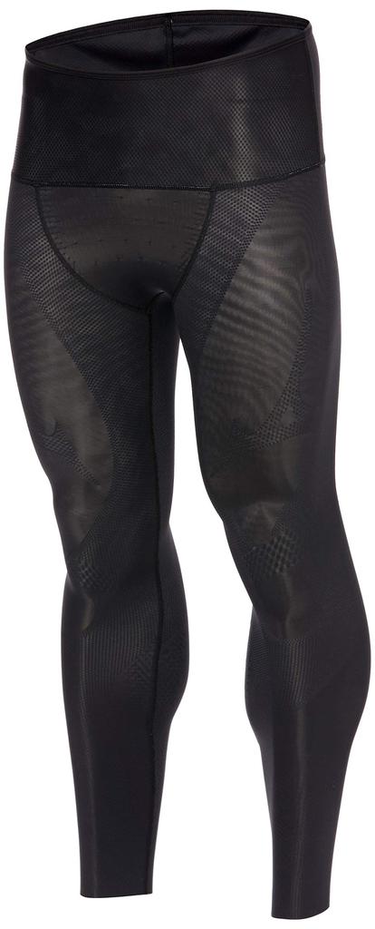 Mizuno Biogear BG9000 Training Dynamotion UV Size S Tights, Long, Fit, Seamless, Protection, 2-Way Stretch, Men's, Black/Gray,