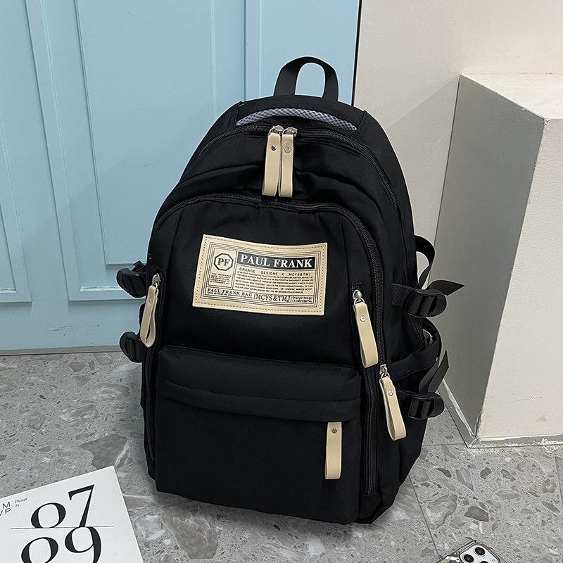 New Large-capacity Backpack Men's and Women's High-value Casual Schoolbag, Junior High School College Student Backpack Fashion