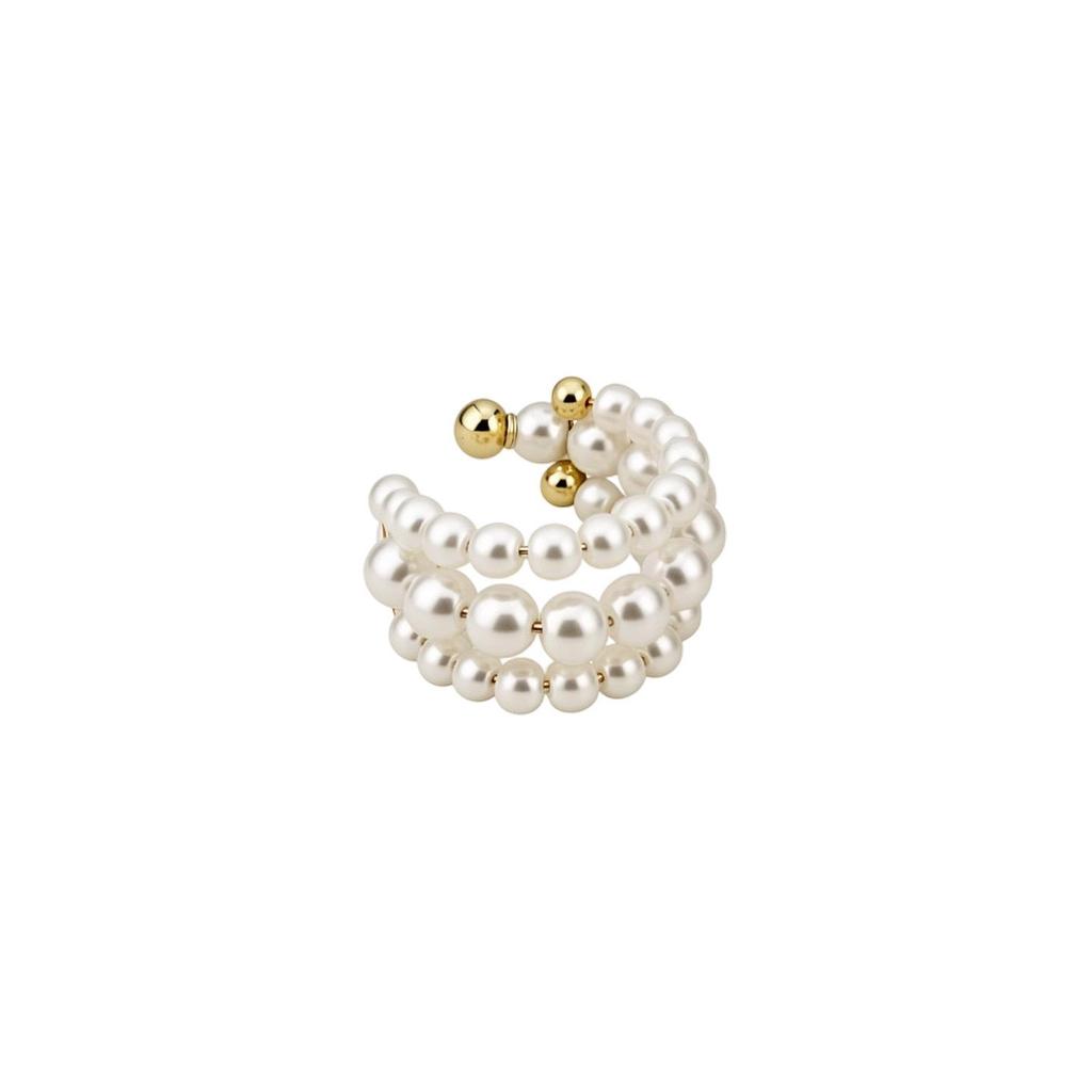 Elegant Pearl Ear Clips for Women - No Piercing Needed, Fashionable and Versatile