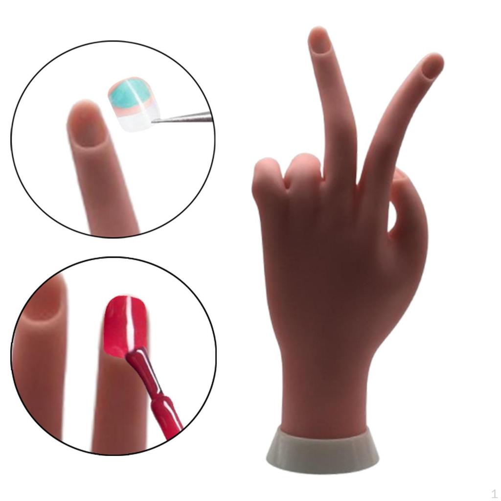 Fake Mannequin Hand Practice Tool, Training Nail Tip Art Train, Model