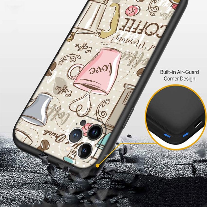 PP20 Coffee Time Phone Case for Samsung Galaxy A11 A12 A13 A15 A52S A53 A55 A56 A70 A71 A72 A73 F06 F16 F56 S10 Plus S10e