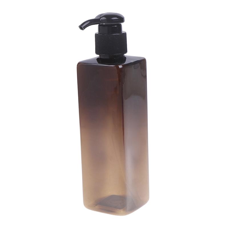 250Ml Square Hand Pump Soap Liquid Dispenser Shampoo Conditioner Bodysoap Gel Pump Bottle Bathroom Empty Lotion Container