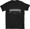 1957 Vintage Amerikanisches Luxusauto T-Shirt | Klassisches Luxus-Coupé Grafik-T-Shirt | Retro 50er Jahre Auto Design Shirt