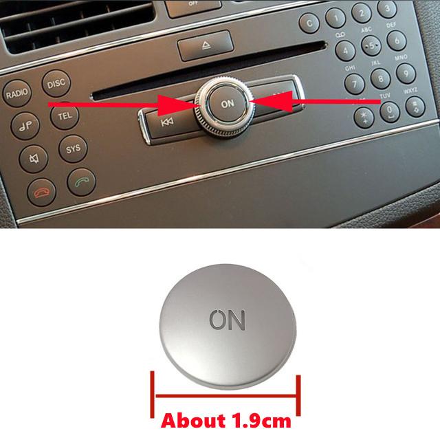 

ABS автомобильная консоль CD панель мультимедийные кнопки переключения блестки крышка кнопки громкости для Mercedes Benz CE Class W204 W212 GLK Style 2