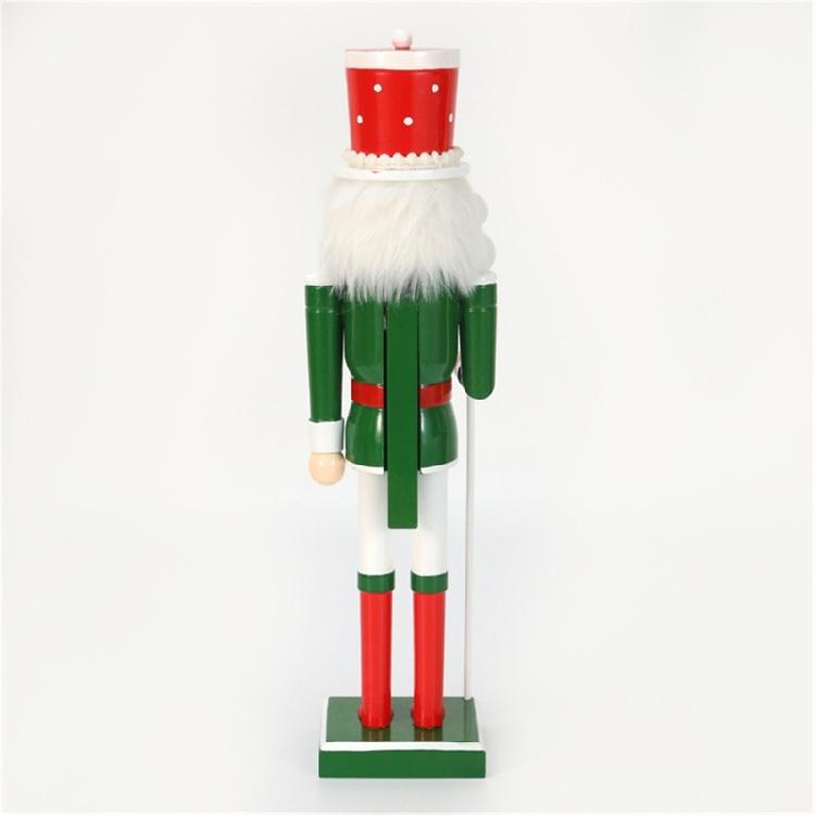 Nutcrackers Display with Ribbon Scepter Home Decoration 50CM Tall Nutcrackers Figure Candy Series for Christmas Display
