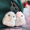 Hamster Plüsch Schlüsselanhänger Weiches Niedliches Kuscheltier Anhänger für Taschen Rucksäcke Schlüssel Entzückender Plüsch Schlüsselanhänger Geschenk für Kinder Freunde Weihnachten Geburtstag