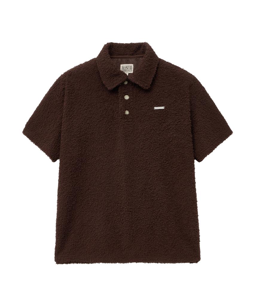 Malittepeulangsowajeobeo M Hairy Collar Tee Dark Brown