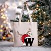 Christmas Letter Print Messenger Bag Student Casual Canvas Bag New