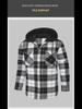 2024 Frühling Herren Casual Plaid Flanell Kapuzenhemd - Lange Ärmel, High-End-Gefühl