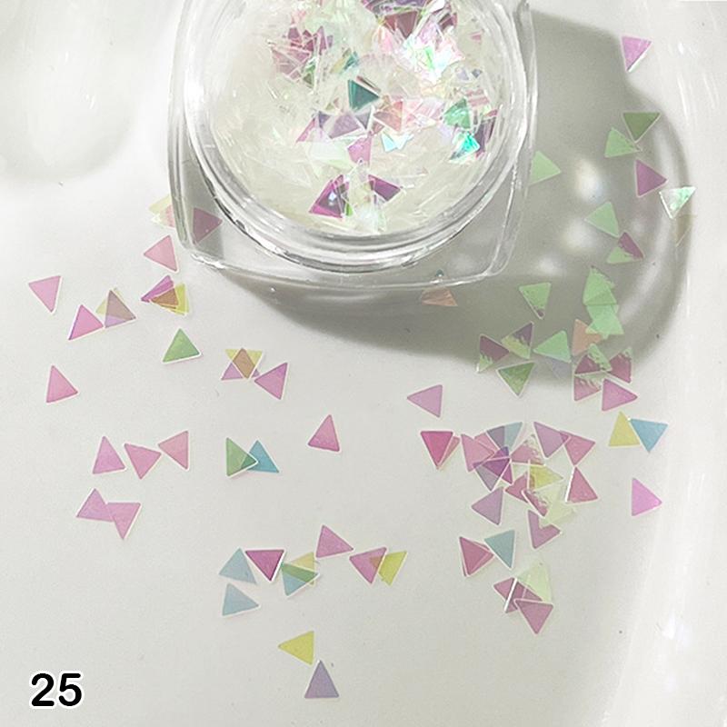 1Box Nail Art Super Glitter Sequins Holographic Northern Nail Art Sequins Lights Laser Flakes Sticker DIY Accessories Manicure