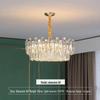 Luxurious Postmodern Crystal Chandelier - Modern Minimalist Lighting Fixture for Living Room, Bedroom, or Restaurant