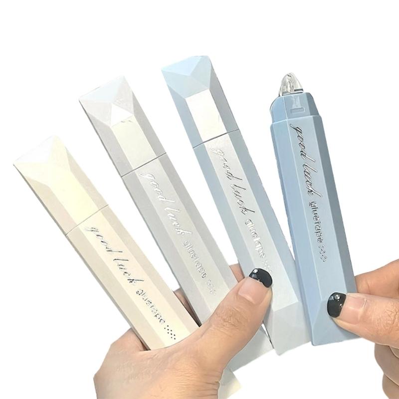 Двусторонний скотч-ручка, Двусторонний скотч-ролик, Скотч для скрапбукинга, Школьные и офисные принадлежности, Клеи-роллеры для взрослых и детей синий