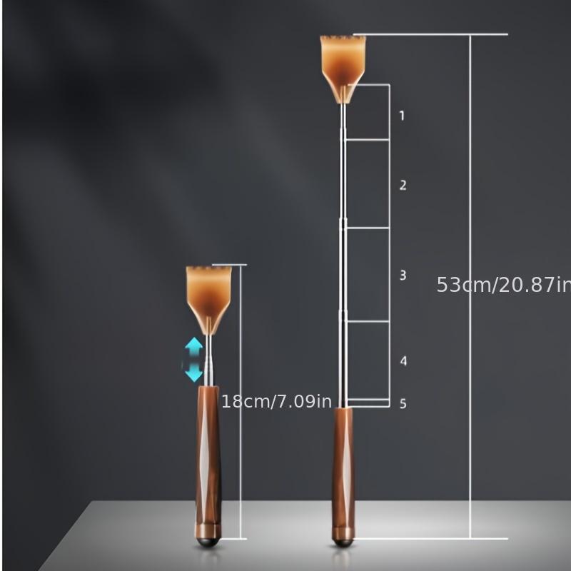 1 Stück Kreativer Multifunktions-Teleskop-Rückenkratzer mit Rollkugel-Massage, Metall Edelstahl, Ideal für Zuhause & Büro