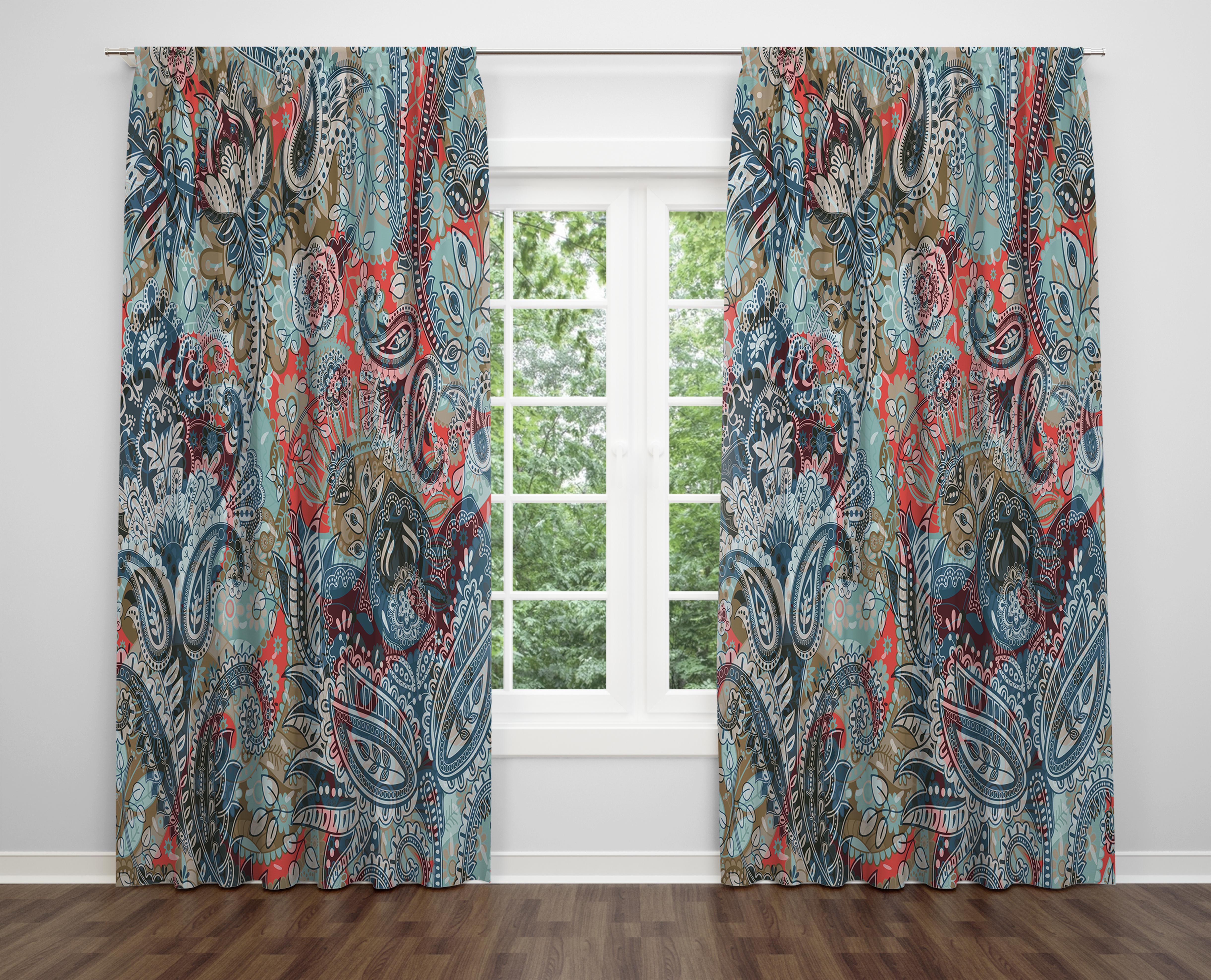 

Декоративний дизайн, високоякісна бавовняна тканина, ви можете вибрати одну або подвійну фіранку з крила 1 piece різнокольоровий