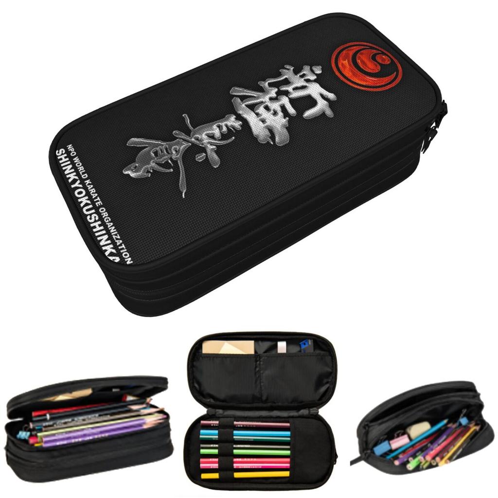Kyokushin Karate Bushido Werte Federmäppchen für Schülergeschenke Stiftebox Federtasche Schreibwaren Stifthaltertasche