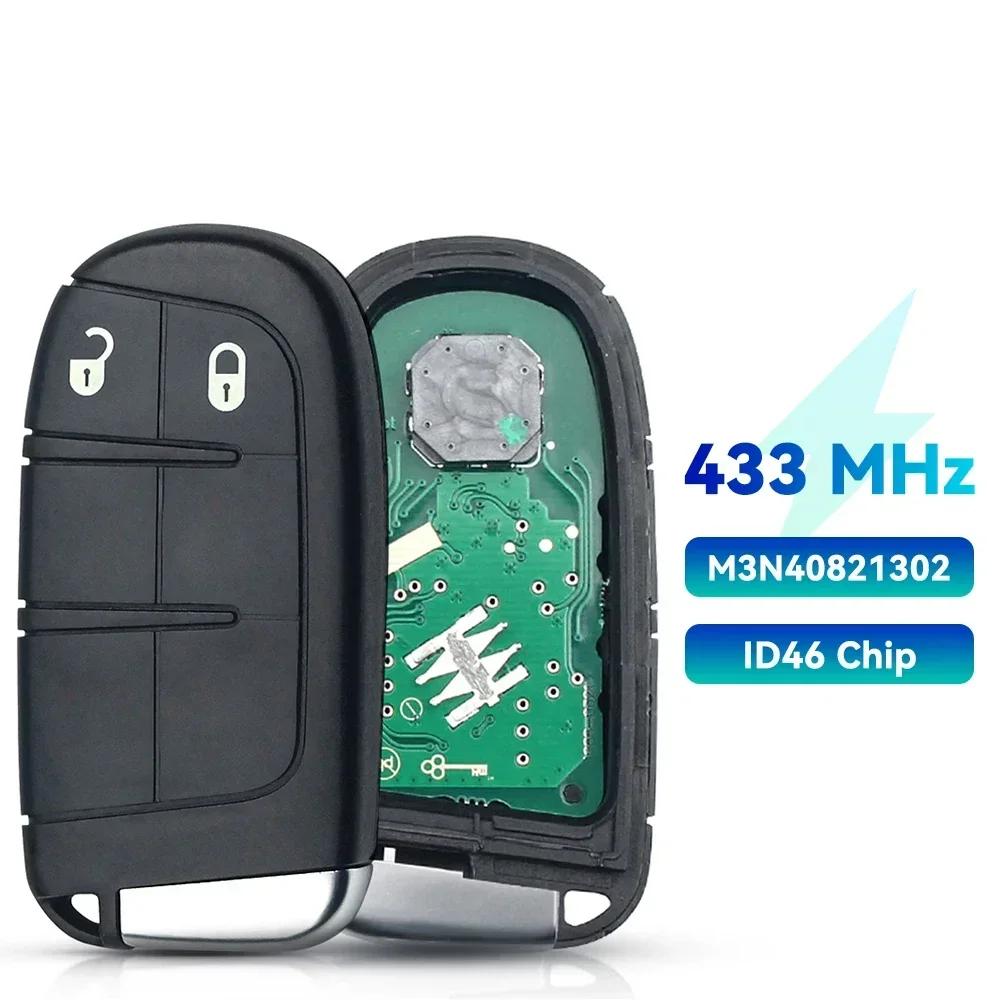 KEYYOU 1PCS Smart Remote Key 433Mhz ID46 Chip Keyless For Jeep Renegade Compass C-CUV Trailhawk SIP22 M3N-40821302 M3N40821302 For Jeep