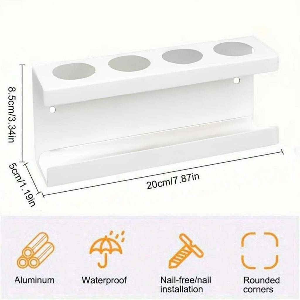 Toothbrush Holders No Drilling Wall Mount With Diatomite Base Bathroom Toothbrush Holder Storage Rack For Toothpaste Kitchen