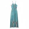Bohemian Vacation Dress Women's Summer New French Travel Photo Seaside Beach Dress Temperament Long Skirt