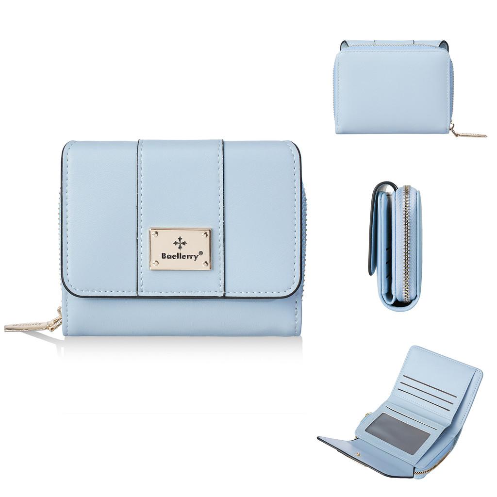 Short Wallet For Ladies With Multiple Card Slots And Foldable Design In Pu