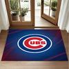 Chicago Cubs Design Crystal Velvet Rug Soft Decorative Mat for Bedroom Entrance