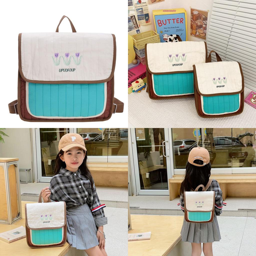 Large Capacity Stylish Colorful Striped Backpack For Kids And Parents With Modern Design