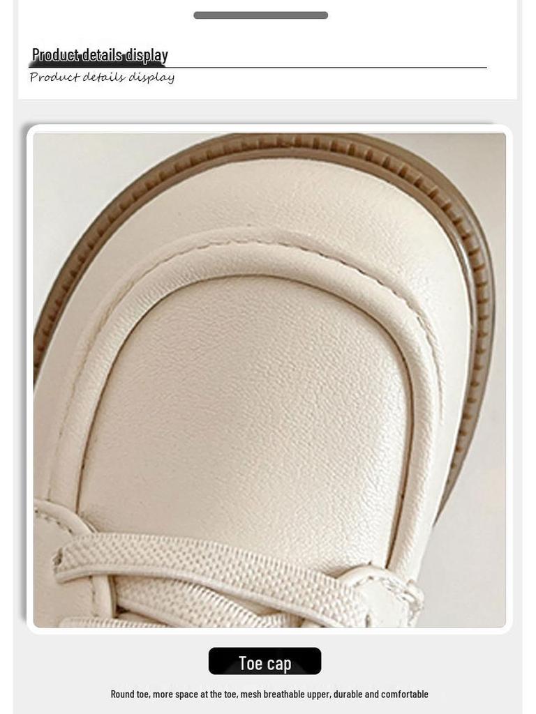 Kinder-Leder-Schuhe mit weicher Sohle - Mädchen Frühling/Herbst Britischer Stil Lässig & Bequem Rutschfeste Lauflernschuhe für Kleinkinder