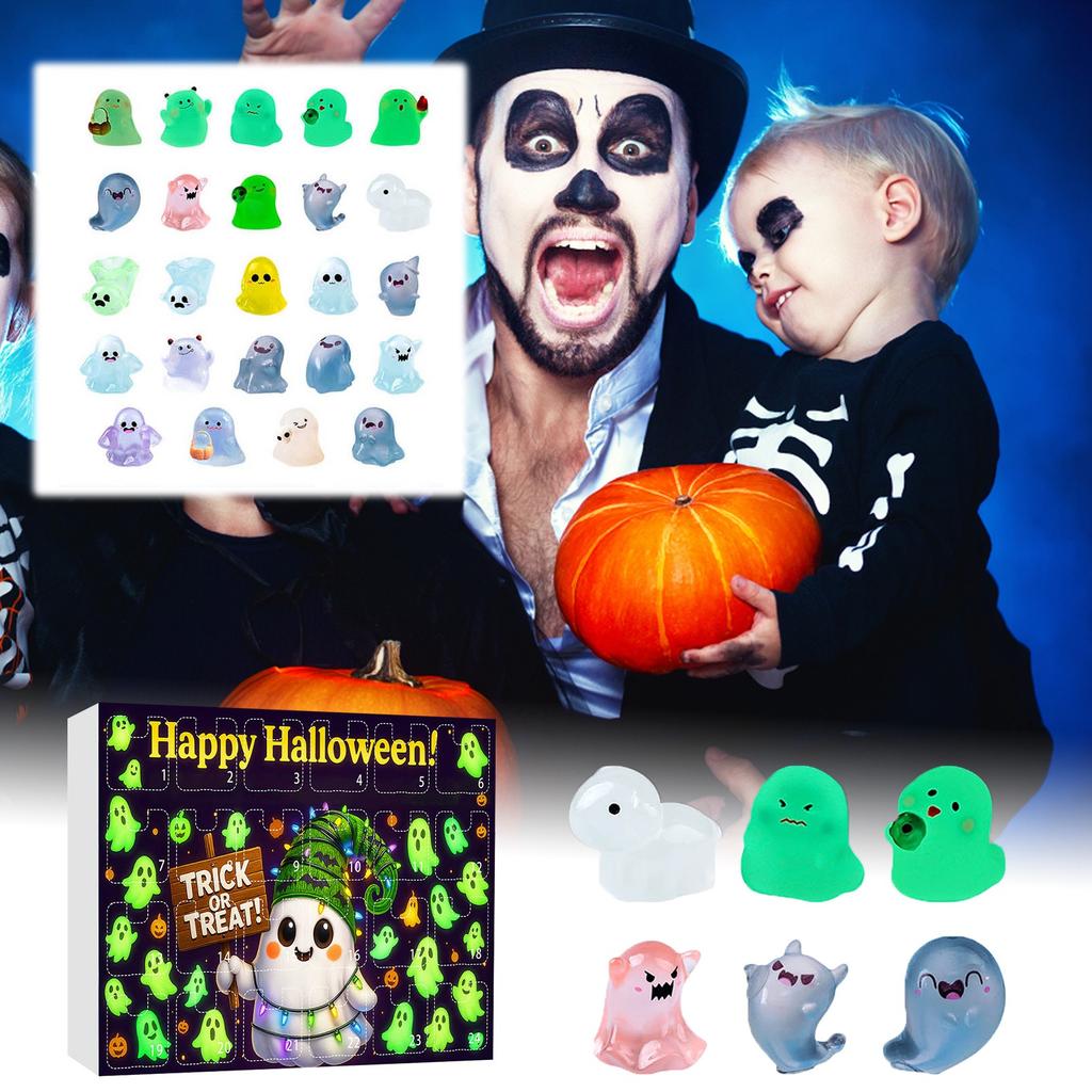 3D, 24pc Draw Halloween Glowing Gifts, Countdown Calendar