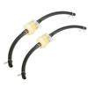 7Pcs Set Gasoline Filter with Oil Tube Hosepipe Clamp Fuel Petrol Inline Hose Pipe with Clips Universal Gas Fuel Oil Filter Pipe