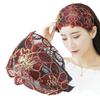 Korean Ethnic Style Embroidered Headband: Wide Lace Hairband for Concealing White Hair, Slimming Face Effect, Fashionable Hair Clip Accessory