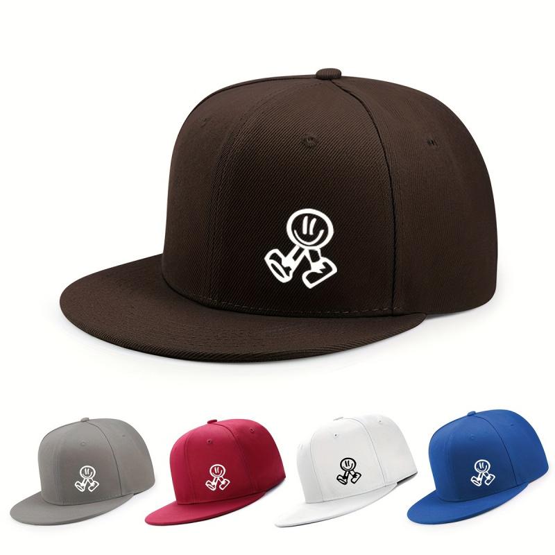 Hats for women in spring and summer, outdoor flat brimmed hats for men, hardtop breathable wide brimmed hip-hop hats, American s