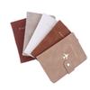 1Pc Id Holder With Airplane Clasp Pu Leather Travel Passport Cover Multiple Card Slots Passport Holder Unisex Travel Organizer