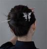 Chinese Punk Ruby Pendant Sword Hairpin Fashion Simple Modern Headdress Back Of The Head Pan Hair Ornament Fashion Retro New