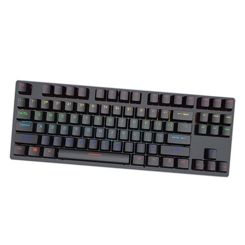 USB 87 Standard Keys Punk Gaming Keyboard for Windows Gamer