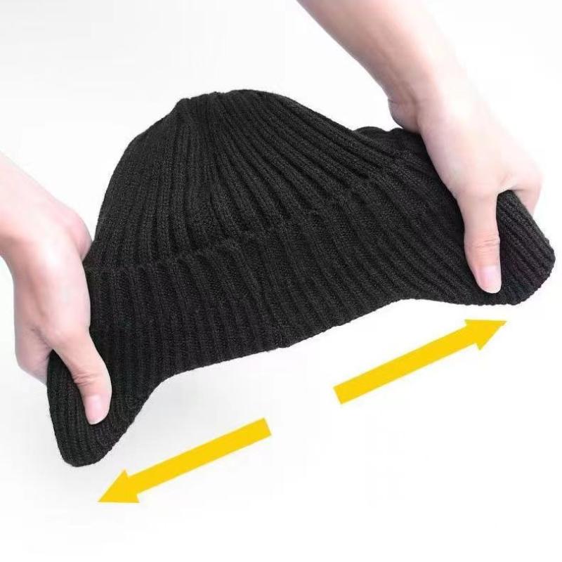 Winter Earmuffs Knitted Hat Outdoor Cycling Wool Hat Plus Velvet Duckbill Hat Ski Hat Pullover Hat