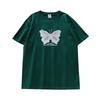 Butterfly Short-sleeved T-shirt Women's Summer New Design Sense Niche French Sweet Top Korean Chic Pure Cotton Half-sleeve