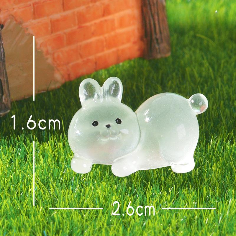 זוהרים, ישבנים מורמים חיות מיקרו-נוף צמחים בעציץ פריטי נוי מכוניות חיות קטנות