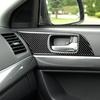 Carbon Fiber Interior Front Door Handle Cover Trim or Mitsubishi Lancer 08-15