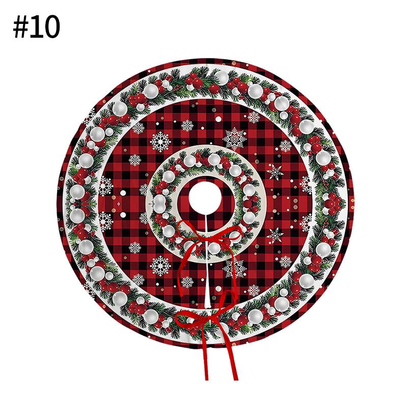 40-90cm Christmas Tree Skirt White Snowflake Xmas Tree Skirt Christmas Tree Decorative Base Carpet New Year Navidad Party Decor
